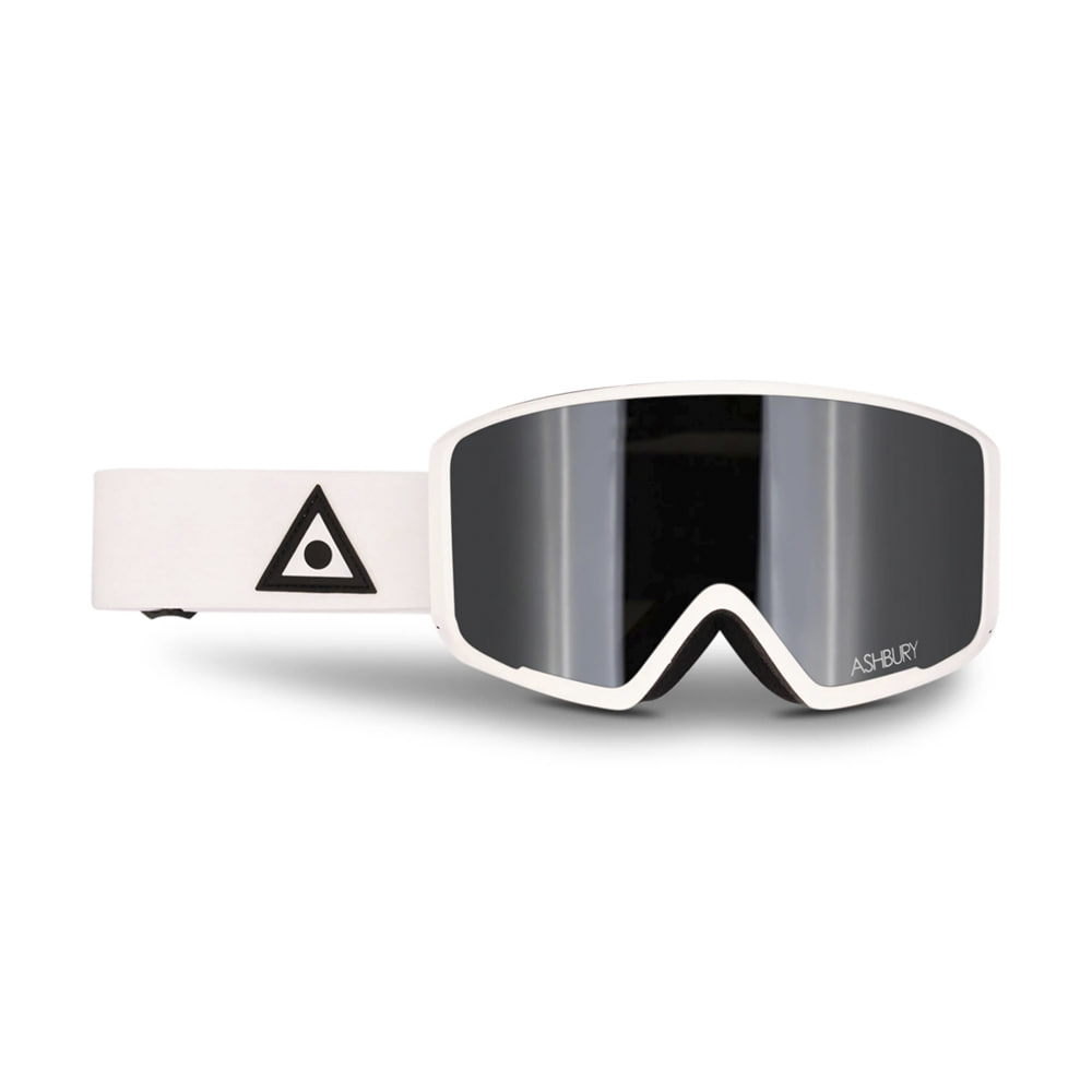ASHBURY [MAGNETIC] ARROW WHITE TRIANGLE: Silver mirror lens + Clear lens
