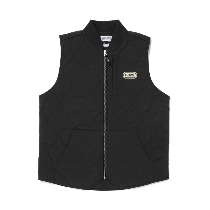 HOWL SUPPLY  ONION QUILTED VEST BLACK 23/24